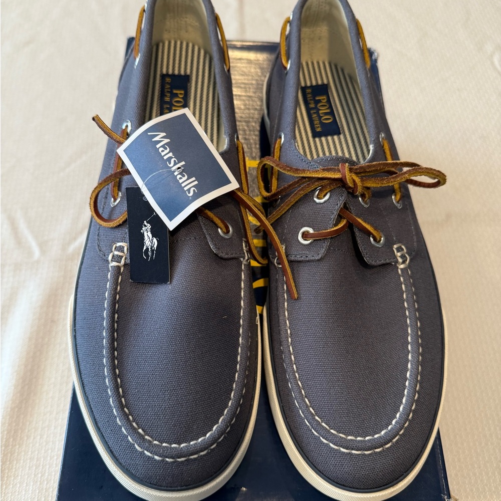 Polo Men's blue/grey Boat Shoes